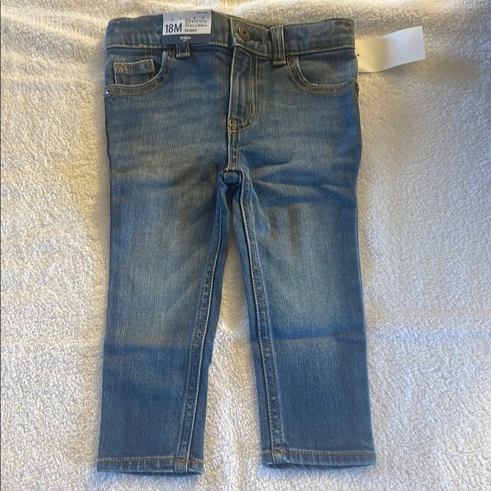OshKosh B'gosh Blue Jeans Adjustable Waist Medium Wash Denim